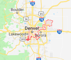 Denver Colorado Map