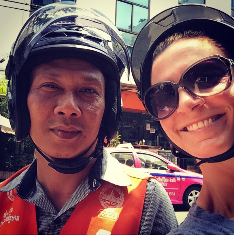 Motorbike taxi, Bangkok (1)