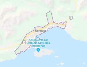 Ushuaia Argentina Map