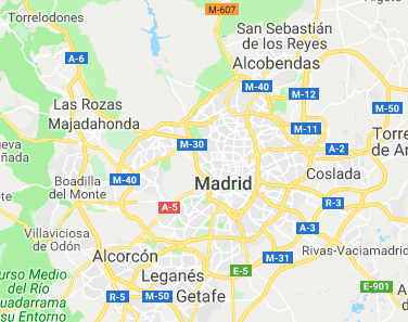 Madrid Spain Map