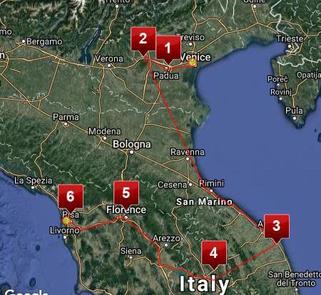 northern italy road trip itinerary