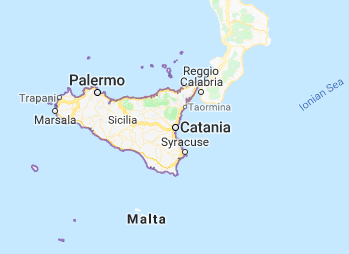 Sicily Top Restaurants Map
