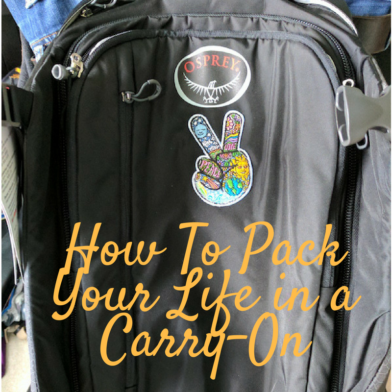 Pack life in carryon